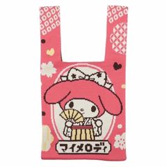 サンリオ ハローキティ ジャガード織り ニットトートバック - メルカリ