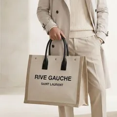 新品・正規品　Saint Laurent CABAS RIVE GAUCHE (サンローラン カバ リヴ ゴーシュ) トートバッグ メンズのサムネイル