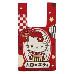 サンリオハローキティ ジャガード織り ニットトートバック - メルカリ