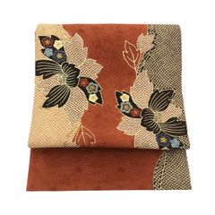 名古屋帯/夏用/茶色/美品/仕立上がり/11329 - メルカリ
