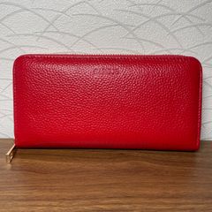LULU GUINNESS】ルルギネス 長財布 深赤色 リップチャーム付 - メルカリ