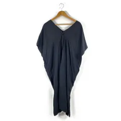 EVAM　EVA　エヴァムエヴァ　E243T081　CUPRO　SILK　PONCHO　キュプラ　シルク　ポンチョ　ワンピース　Fサイズ　ブラックのサムネイル
