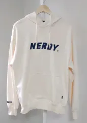 S ノルディ(NERDY) BIG ロゴ フーディー (アイボリー)のサムネイル
