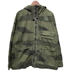 【中古】　G-STAR RAW　ミリタリージャケット　フィールドジャケット　アウター　フード　フルジップ　総柄　迷彩　カモフラ　フロントポケット　古着　/1584のサムネイル