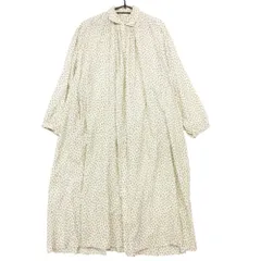 45rpm ４５アールピーエム ワンピース ロング丈 シャツワンピース 長袖 雲間草プリント 小花柄 アイボリー レディース 【中古】のサムネイル