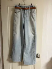 16万円台購入) ライトブルー デニム パンツ 新品 サイズM