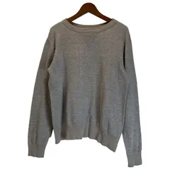 【中古】　HOLLYWOOD RANCH MARKET　スウェット　長袖　トレーナー　裏起毛　無地　Vガゼット　日本製　古着　/1582のサムネイル