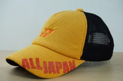 YONEX　ヨネックス　ALL JAPAN　メンズ　トラッカーキャップ　オレンジ色　サイズ５７cm〜５９cm　キャップ　帽子　[[5.5.]]のサムネイル