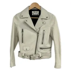 ACNE STUDIOS(アクネ ストゥディオズ) ライダースジャケット サイズ34 S レディース 1AZ166 アイボリー MOCK/レザー/ベルト付き/春/秋のサムネイル