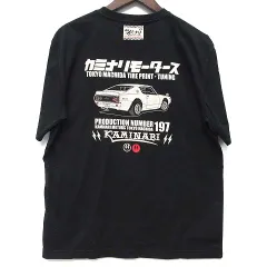 未使用品 カミナリモータース KAMINARI ケンメリGTR Tシャツ 半袖 ブラック 黒 XL KMT-2463のサムネイル