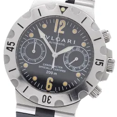 ベルト訳あり ブルガリ BVLGARI SCB38S ディアゴノ スクーバ クロノグラフ 自動巻き メンズ 保証書付き_957109のサムネイル