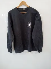 タ268●GILDAN●ギルダン●スウェット●長袖●綿混●裏起毛●ユニセックス●メンズ●sizeL●黒