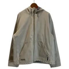 【中古】　Columbia　アクティブジャケット　ブルゾン　ダック地　フルジップ　フード　無地　アウトドア　古着　/1152