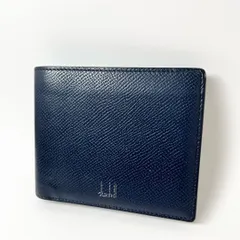 dunhill 二つ折り財布 ネイビー