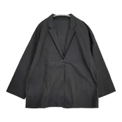 nest Robe リネンコットン 定価33000円 00125-1101 テーラードジャケット 25SS ブラック レディース ネストローブ【中古】6-0428M♪のサムネイル