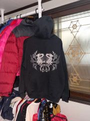 DON ED HARDY ベロア パーカー ジップアップパーカー スカル y2k