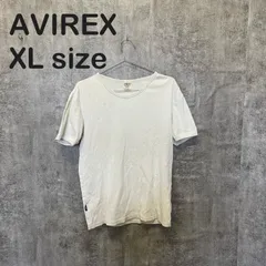 【Y-736】AVIREX アヴィレックス 白 ホワイト ワッフル リブTシャツ ミリタリー サーマル USA古着 アメカジ