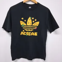 アディダス ブラック グラフィック 半袖Tシャツ L