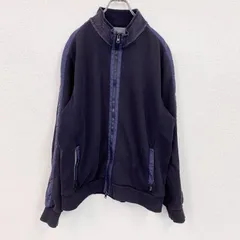 HUGO BOSS　ヒューゴボス　フルジップスウェットブルゾン　バイカラー　黒　紺　ブラック　ネイビー　古着【値引き交渉OK！】のサムネイル