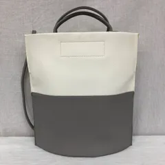 美品 LAUGOA ラウゴア BREDA 2WAY トートバッグ ショルダーバッグ 斜めがけ可 B5 オフホワイト×グレーのサムネイル