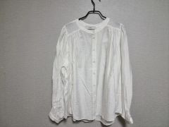 新品 CECI OU CELA セシオセラ プリーツフリルレースブラウス 白 