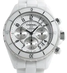 箱・ギャラ付 美品 【内部点検済】CHANEL シャネル J12 H1007 クロノグラフ 自動巻き メンズのサムネイル