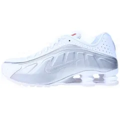 NIKE (ナイキ) SHOX R4 METARLLIC SILVER ショックス メタリックシルバー ローカットスニーカー ホワイト US9.5/27.5cm HQ1988-101