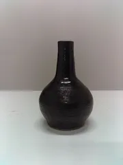 備前焼系 黒備前調 陶器 徳利 花入 酒器 花器 木箱付 作家不明