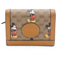 GUCCI (グッチ) ×Disney ディズニー インターロッキングG カードケース ブラウン 602534のサムネイル