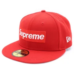 SUPREME (シュプリーム) 24SS ×NEW ERA MLB Teams Box Logo ニューエラ アトランタ ボックスロゴ ベースボールキャップ 帽子 レッド