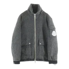 MONCLER (モンクレール) 19AW BLIN E20914182785 ブリン グレンチェック柄 ダウンジャケット グレーのサムネイル