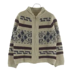 PENDLETON (ペンドルトン) 70-80S COWICHAN KNIT SWEATER カウチンニット ベージュ/レッド/ブルーのサムネイル