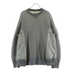 24AW sacai サカイ スポンジスウェット MA-1 グレーSCM-058 - メルカリ
