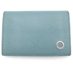 BVLGARI (ブルガリ) ロゴモチーフ レザー カードケース 名刺入れ ライトグリーン 2773276Yのサムネイル