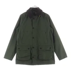 Barbour (バブアー) 16AW コーデュロイカラー 裏地チェック ピンズ付き ノンオイル ジャケット カーキ 1602278のサムネイル