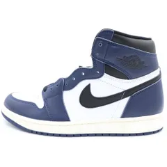 NIKE (ナイキ) AIR JORDAN 1 RETRO HIGH OG MIDNIGHT NAVY エアジョーダン レトロ ミッドナイト ネイビー ハイカットスニーカー ホワイト/ネイビー US9.5/27.5cm DZ5485-401