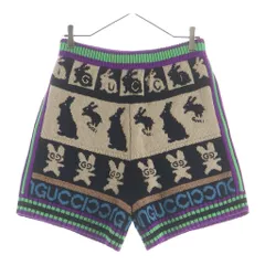 GUCCI (グッチ) ラビットジャガードショートパンツ ハーフパンツ マルチ 724795 XKCRSのサムネイル
