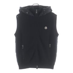 MONCLER ダウンフード付ニットベスト - メルカリ