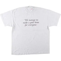古着 90年代 ヘインズ Hanes HEAVYWEIGHT 50/50 メッセージプリントTシャツ USA製 メンズXL相当 ヴィンテージ/eaa642086