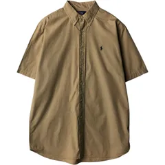 古着 ラルフローレン Ralph Lauren POLO by Ralph Lauren ELLINGTON 半袖 ボタンダウンシャツ メンズM相当/eaa636668