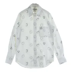 THOM BROWNE (トムブラウン) Shirt ロゴ刺繍 長袖シャツ ホワイト MWL272A-05035100のサムネイル