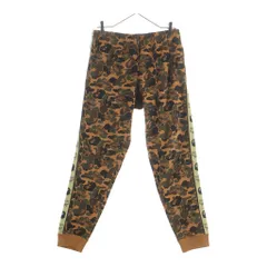 A BATHING APE (アベイシングエイプ) ×MCM カモフラ柄 スウェットパンツ 001PTF732902X ブラウンのサムネイル