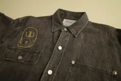 ポロラルフローレン Made in USA ウェスタン ブラックデニム ワークシャツ size M