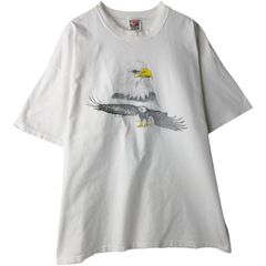 00s ハーレー Tシャツ XLアイボリー イーグルY2K 星条旗 ☆6697 - メルカリ