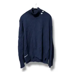 UNIQLO ANYA HINDMARCH ユニクロ アニヤハインドマーチ カシミヤ100% ハイネック セーター ニット 長袖 プルオーバー レディース サイズM ネイビー 秋 ゴーゴー古着久喜倉庫店 4 No.K1941