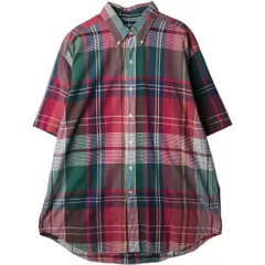 古着 00年代 ラルフローレン Ralph Lauren BLAKE 半袖 ボタンダウン チェックシャツ メンズXL相当/eaa643940