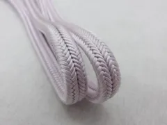 P42667　手組　ゆるぎ　帯締め　冠組　パープルグレー　ｔ