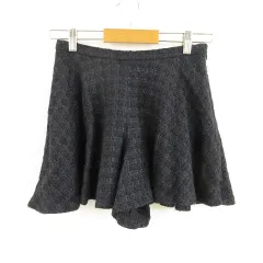 アンタイトル UNTITLED キュロット ショートパンツ ツイード 紺 1 *T668のサムネイル