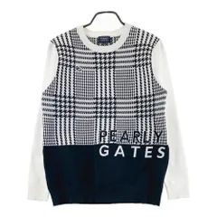 サイズ：4 PEARLY GATES パーリーゲイツ  ニットセーター 千鳥柄 ネイビー系 [240101681777] ゴルフウェア メンズ ストスト