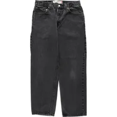 古着 00年代 リーバイス Levi's 550 RELAXED FIT ブラックデニム テーパードデニムパンツ メンズw31相当/eaa633890